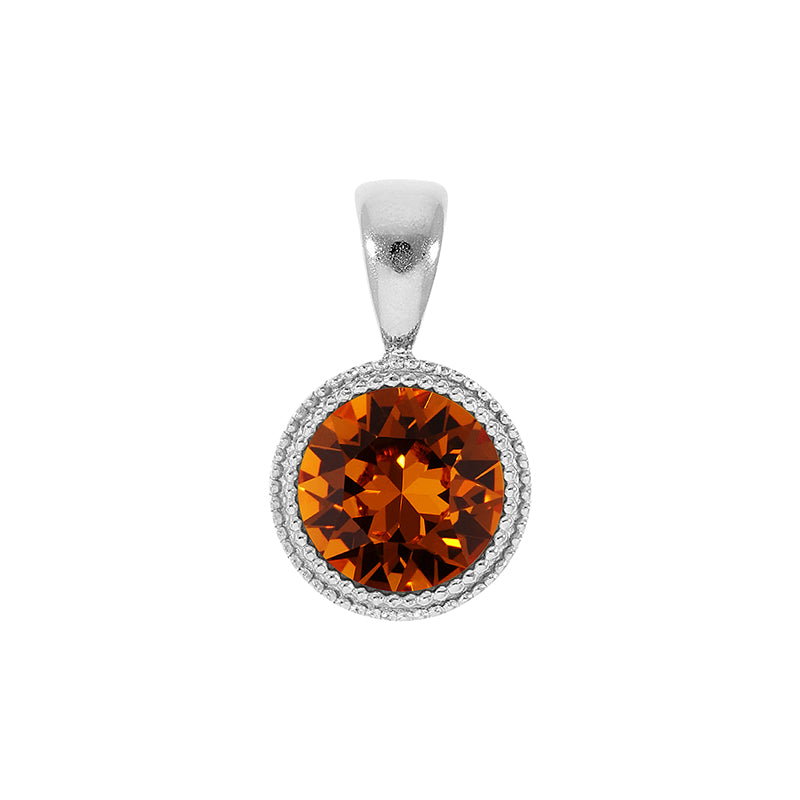Fabero Anhänger 11 mm - Silber Smoked Topaz