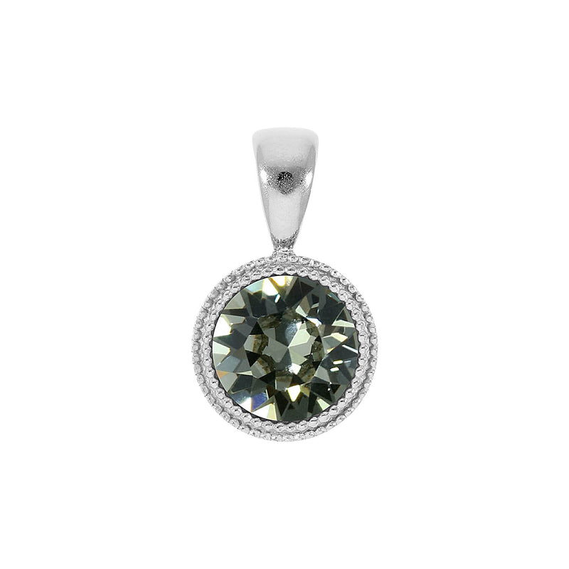 Fabero Anhänger 11 mm - Silber black diamond