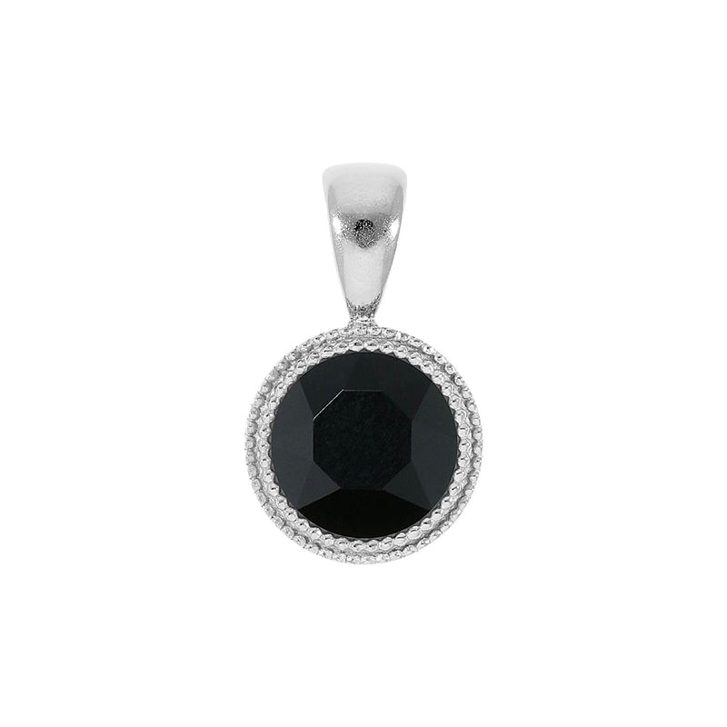 Fabero Anhänger 11 mm - Silber jet