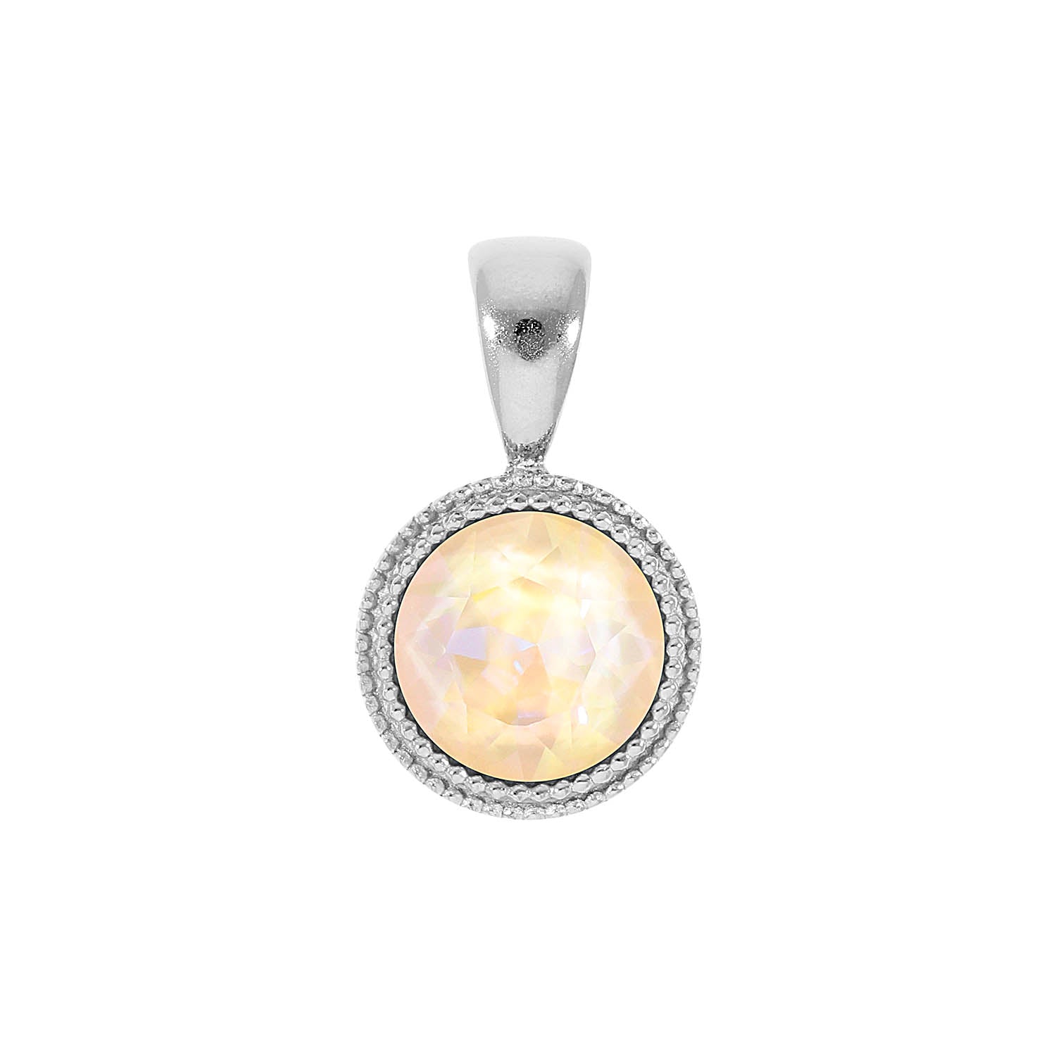 Fabero Anhänger 11 mm - Silber ivory cream delite