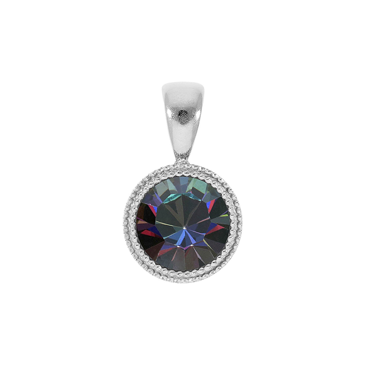 Fabero Anhänger 11 mm - Silber Crystal Vitrail Medium