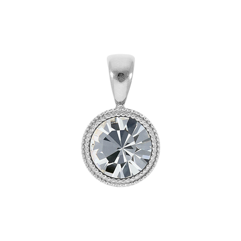 Fabero Anhänger 11 mm - Silber crystal