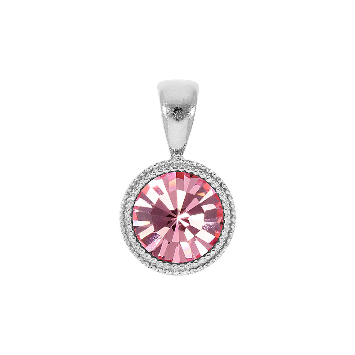 Fabero Anhänger 11 mm - Silber Light Rose