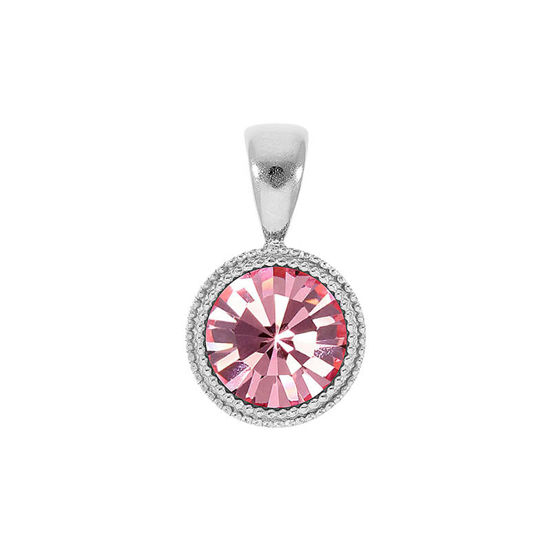 Fabero Anhänger 11 mm - Silber Light Rose