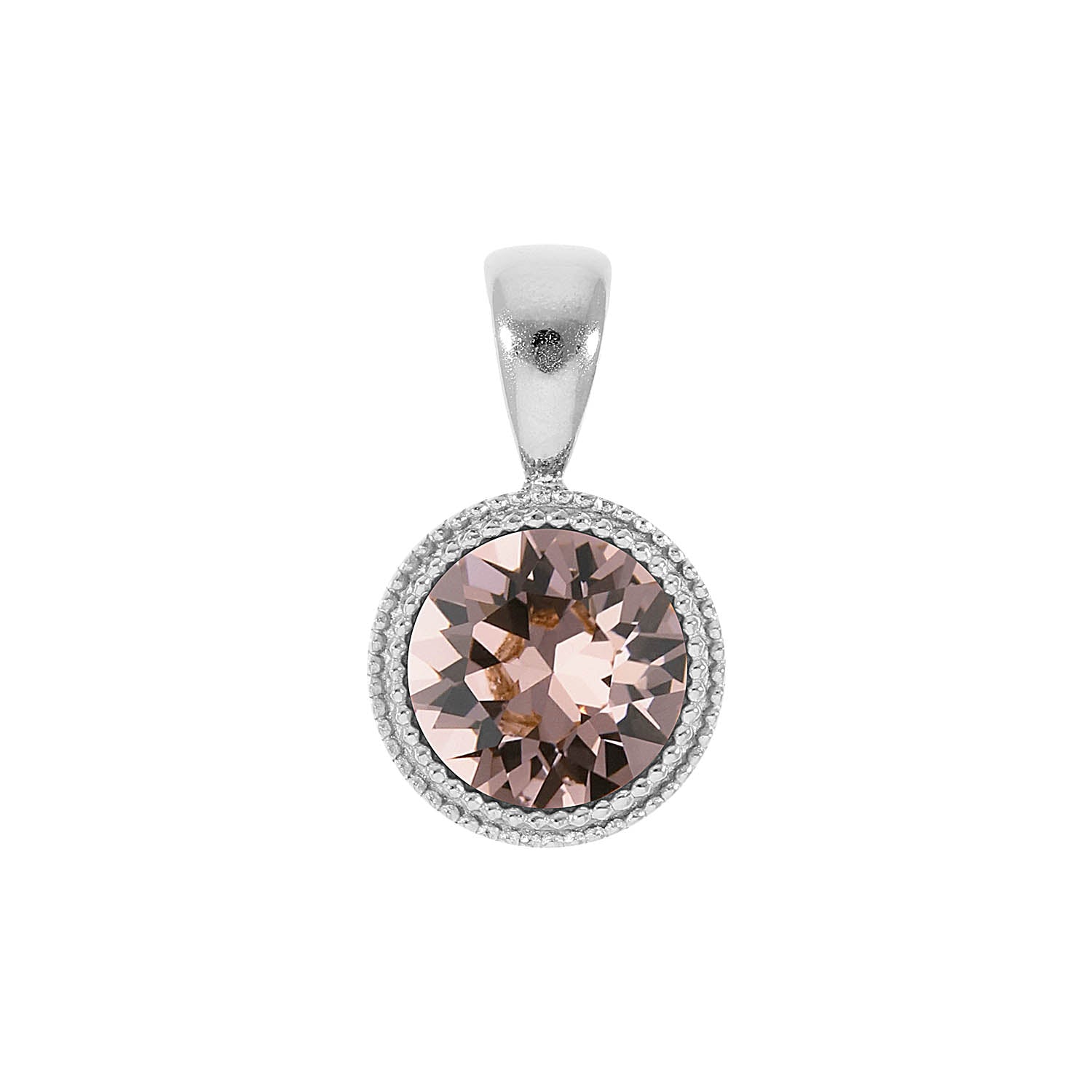 Fabero Anhänger 11 mm - Silber vintage rose