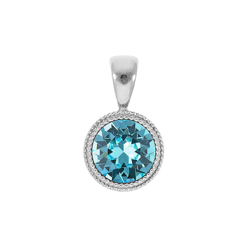 Fabero Anhänger 11 mm - Silber Light Turquoise