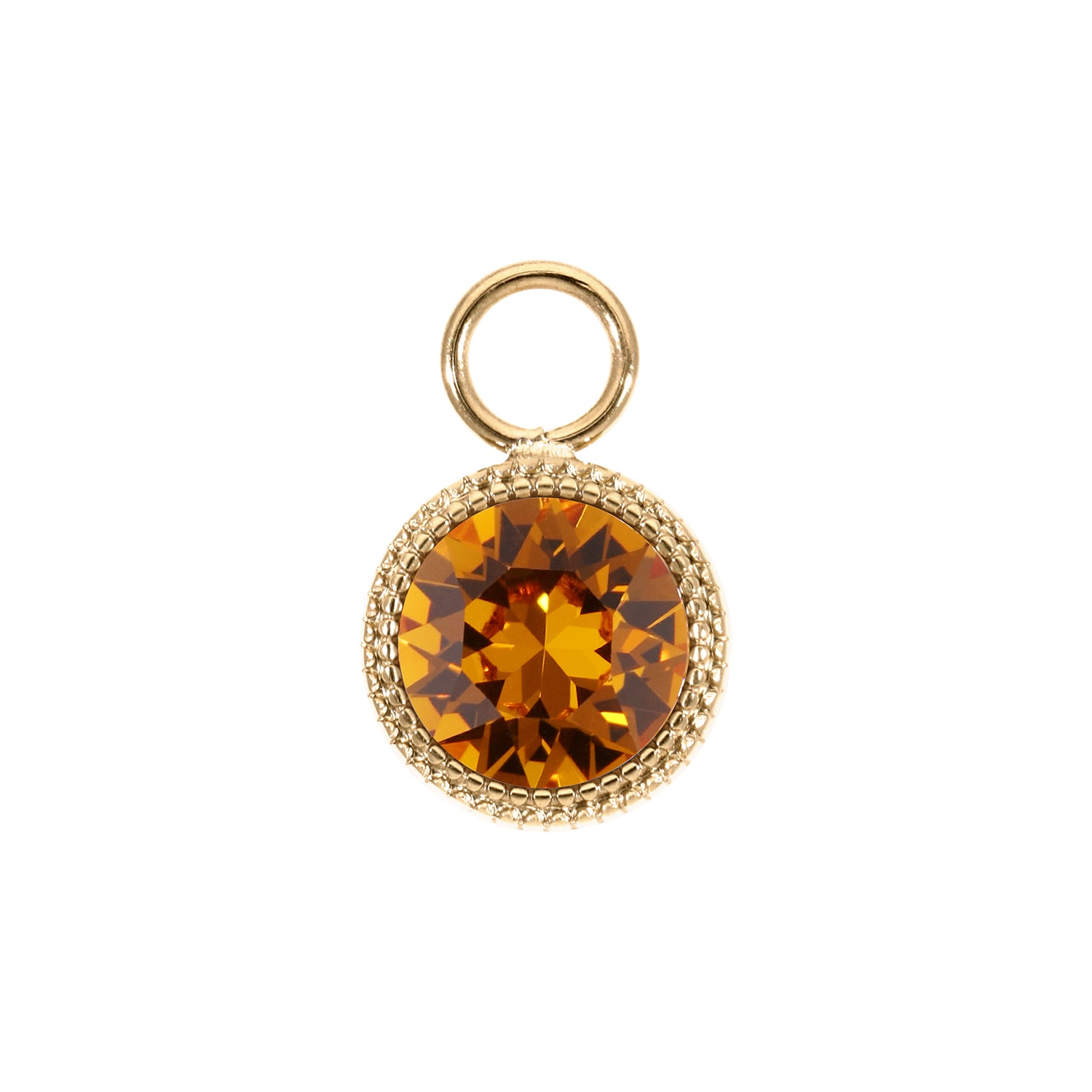 Fabero Charm 11 mm - Gold Topaz
