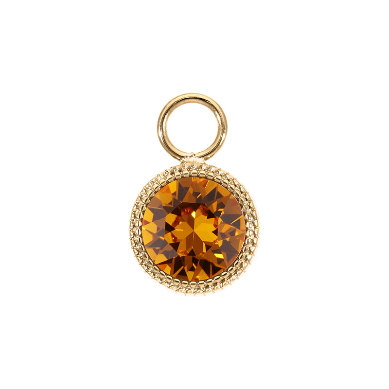 Fabero Charm 11 mm - Gold Topaz