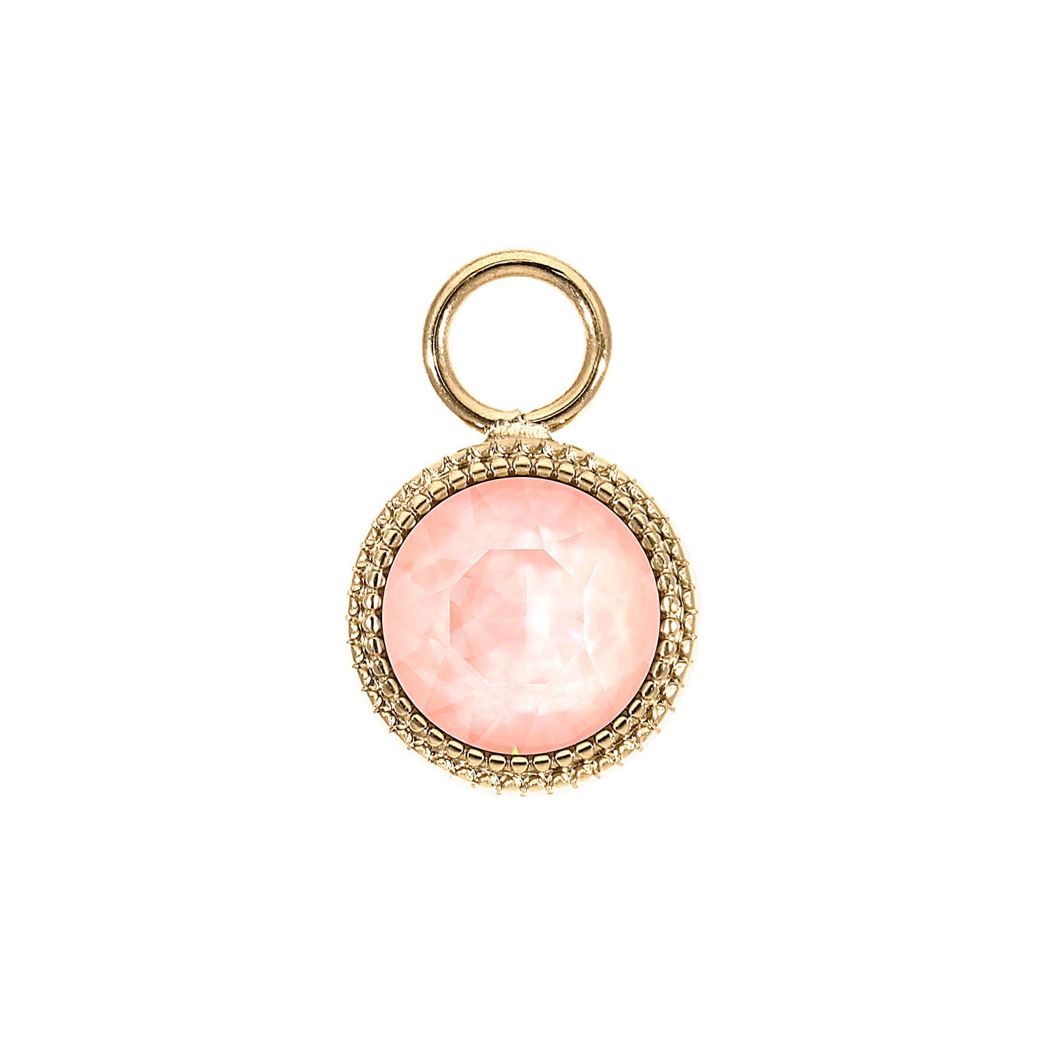Fabero Charm 11 mm - Gold Crystal Flamingo Ignite
