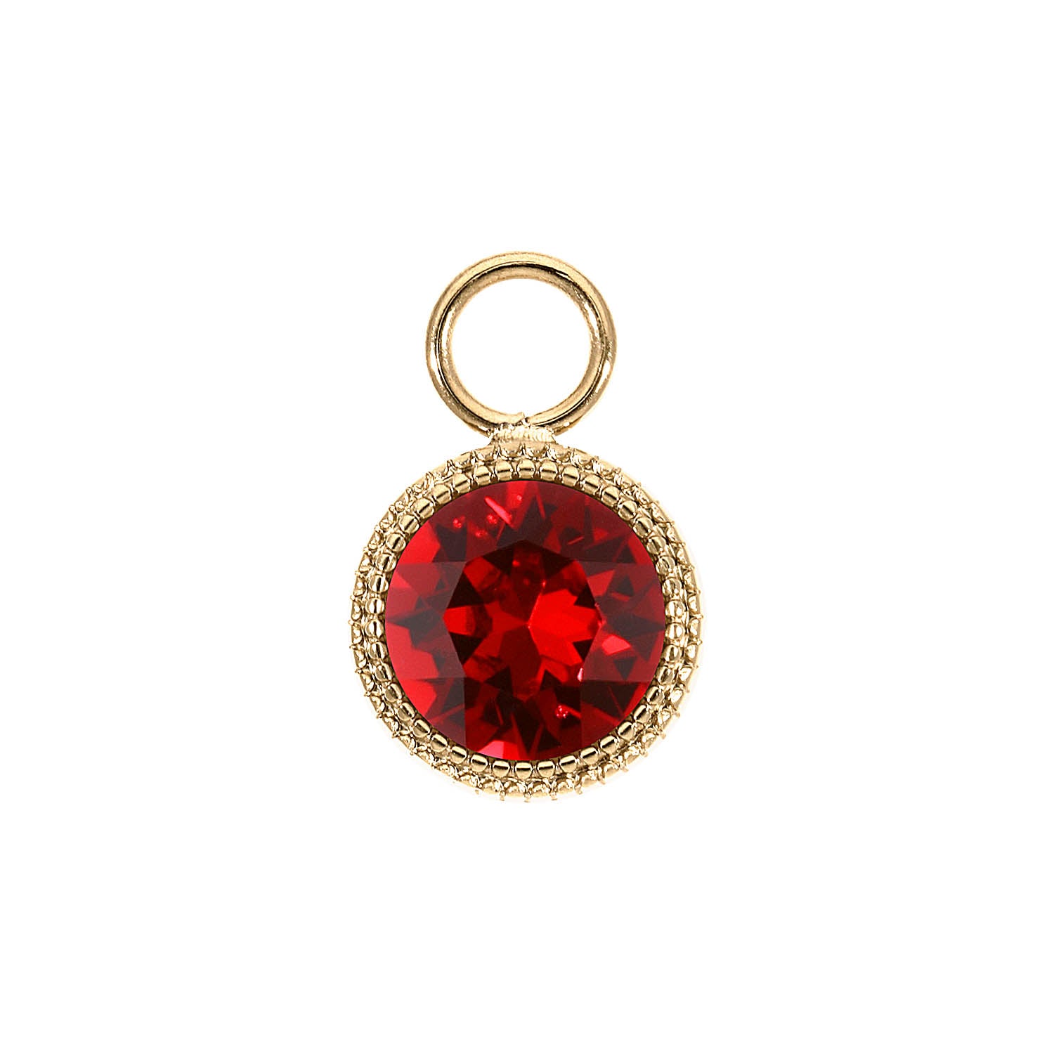 Fabero Charm 11 mm - Gold scarlet