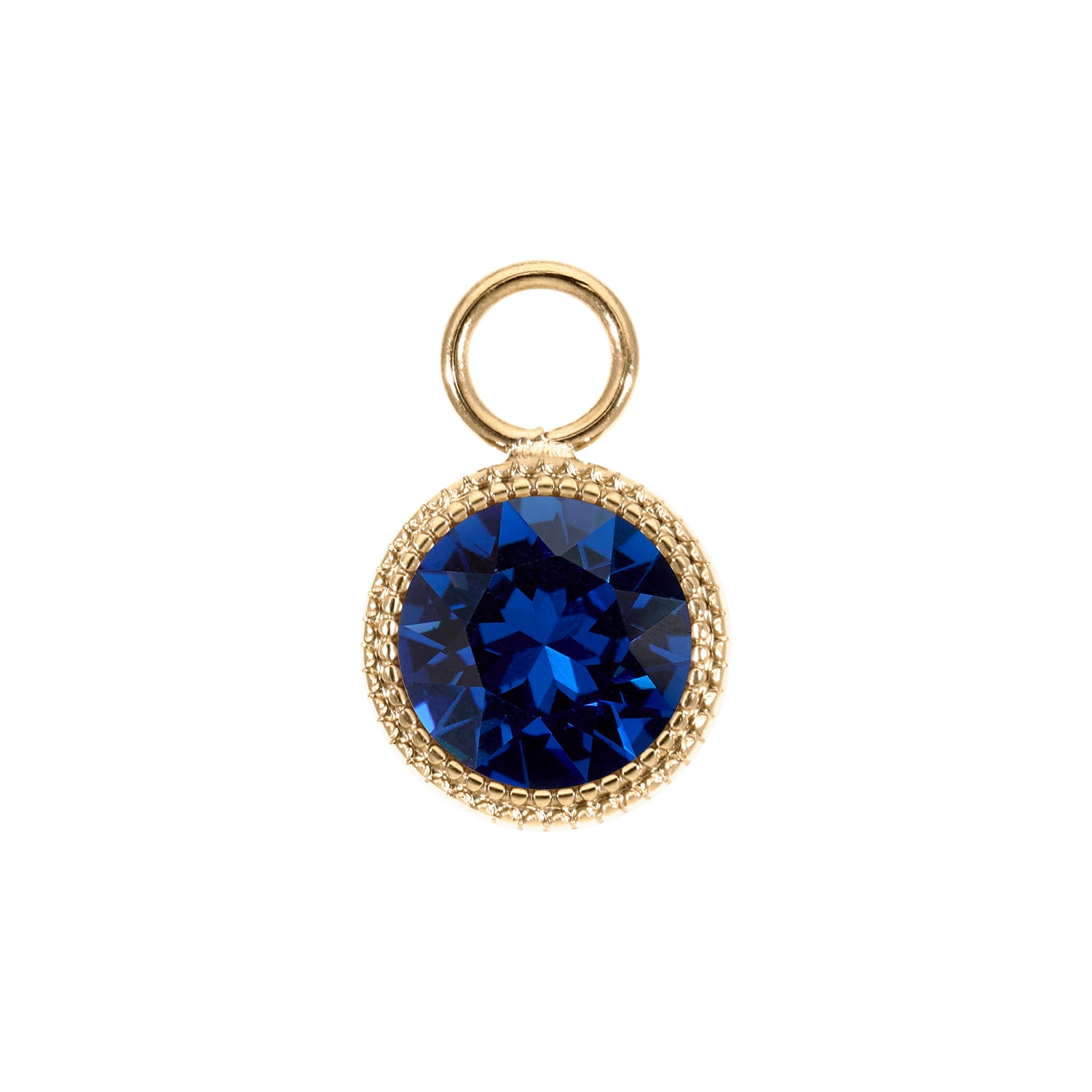 Fabero Charm 11 mm - Gold ReCreated Dark Sapphire