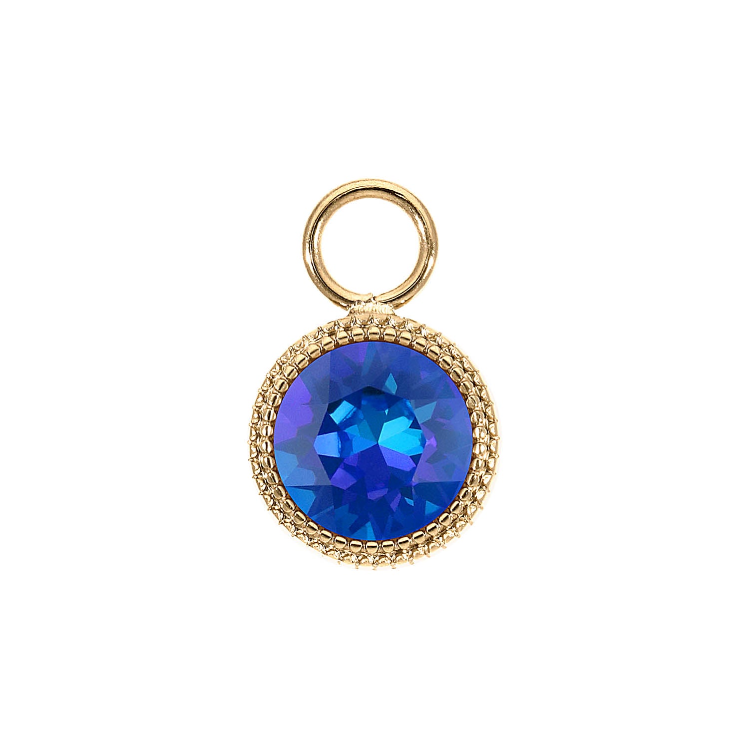 Fabero Charm 11 mm - Gold royal blue delite