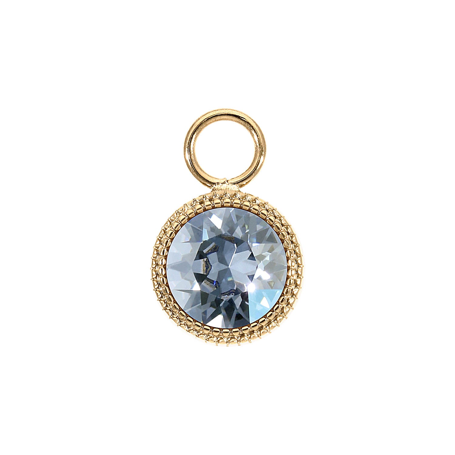 Fabero Charm 11 mm - Gold blue shade