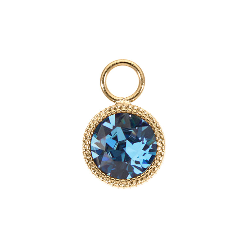 Fabero Charm 11 mm - Gold Denim Blue