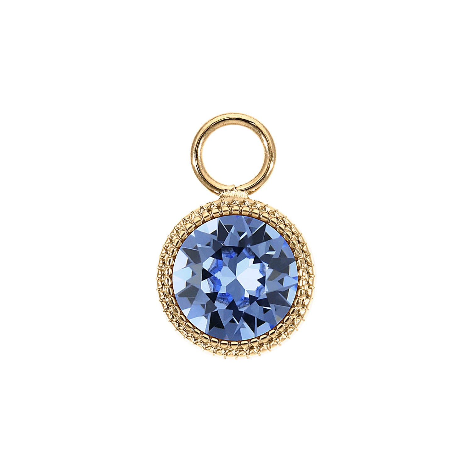 Fabero Charm 11 mm - Gold light sapphire