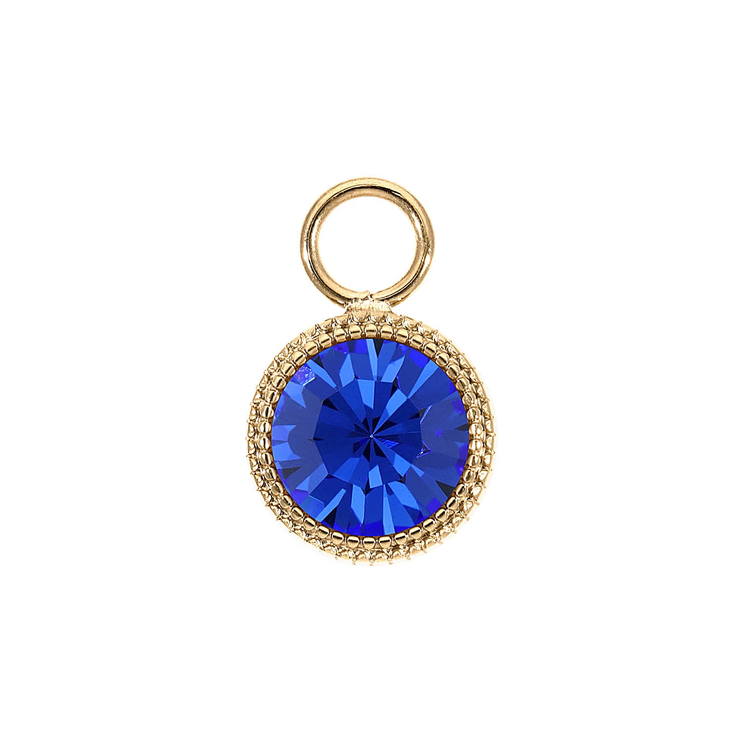 Fabero Charm 11 mm - Gold sapphire