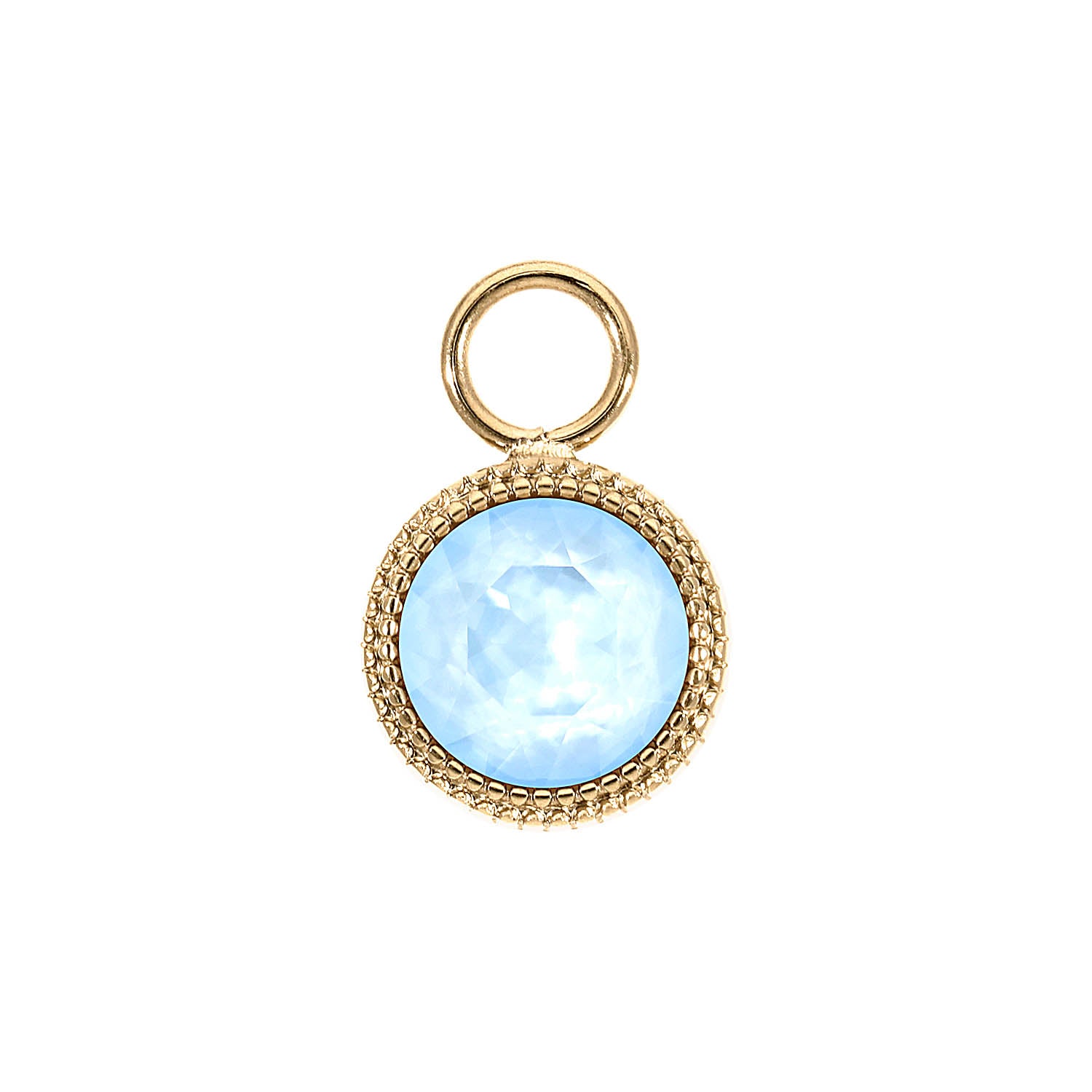 Fabero Charm 11 mm - Gold crystal sky ignite