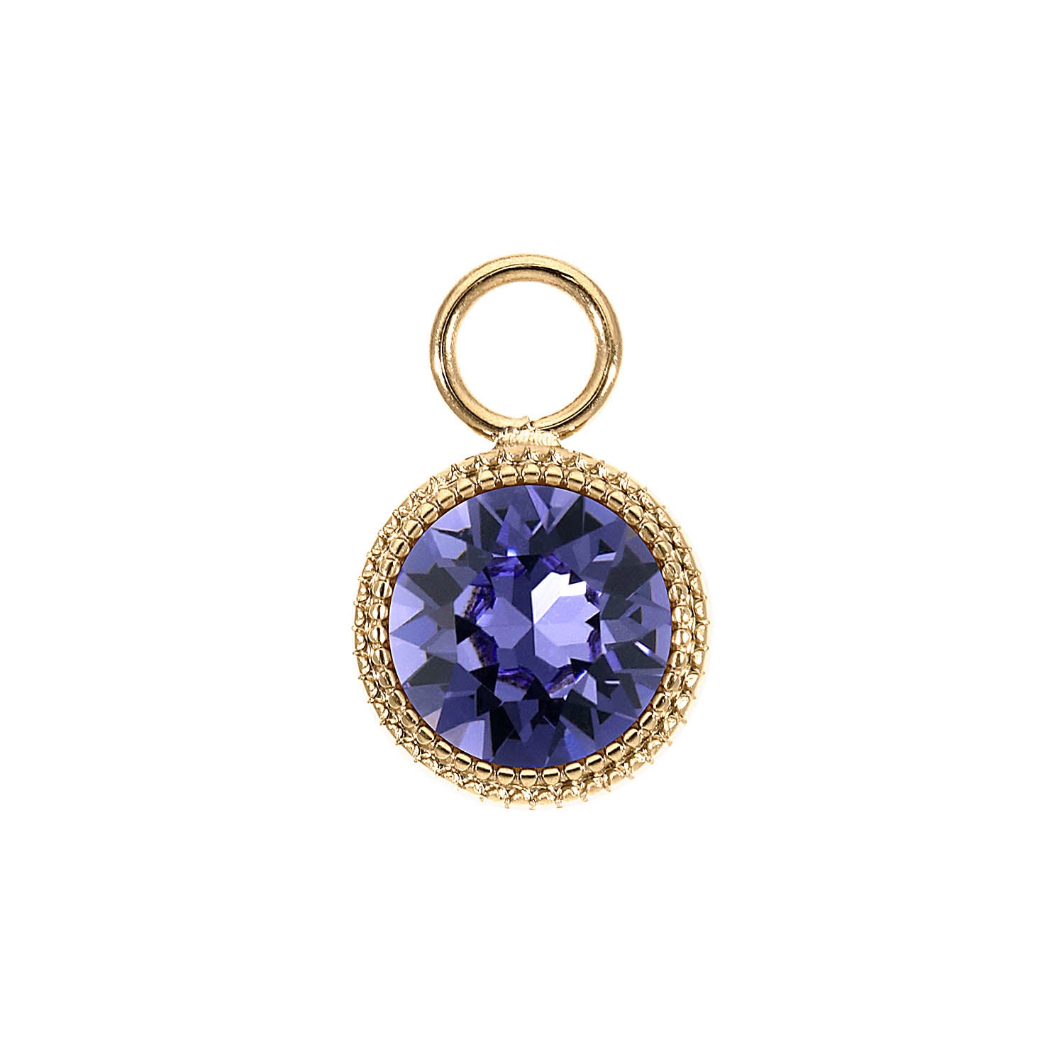 Fabero Charm 11 mm - Gold tanzanite