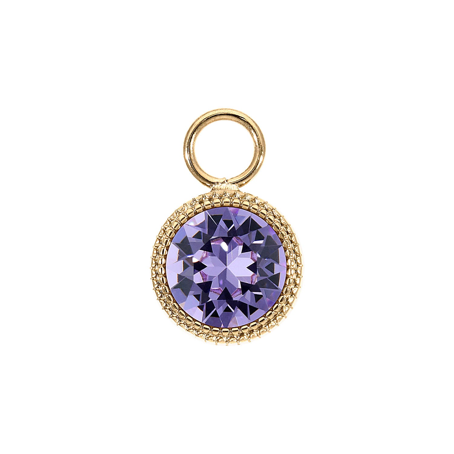 Fabero Charm 11 mm - Gold Violet