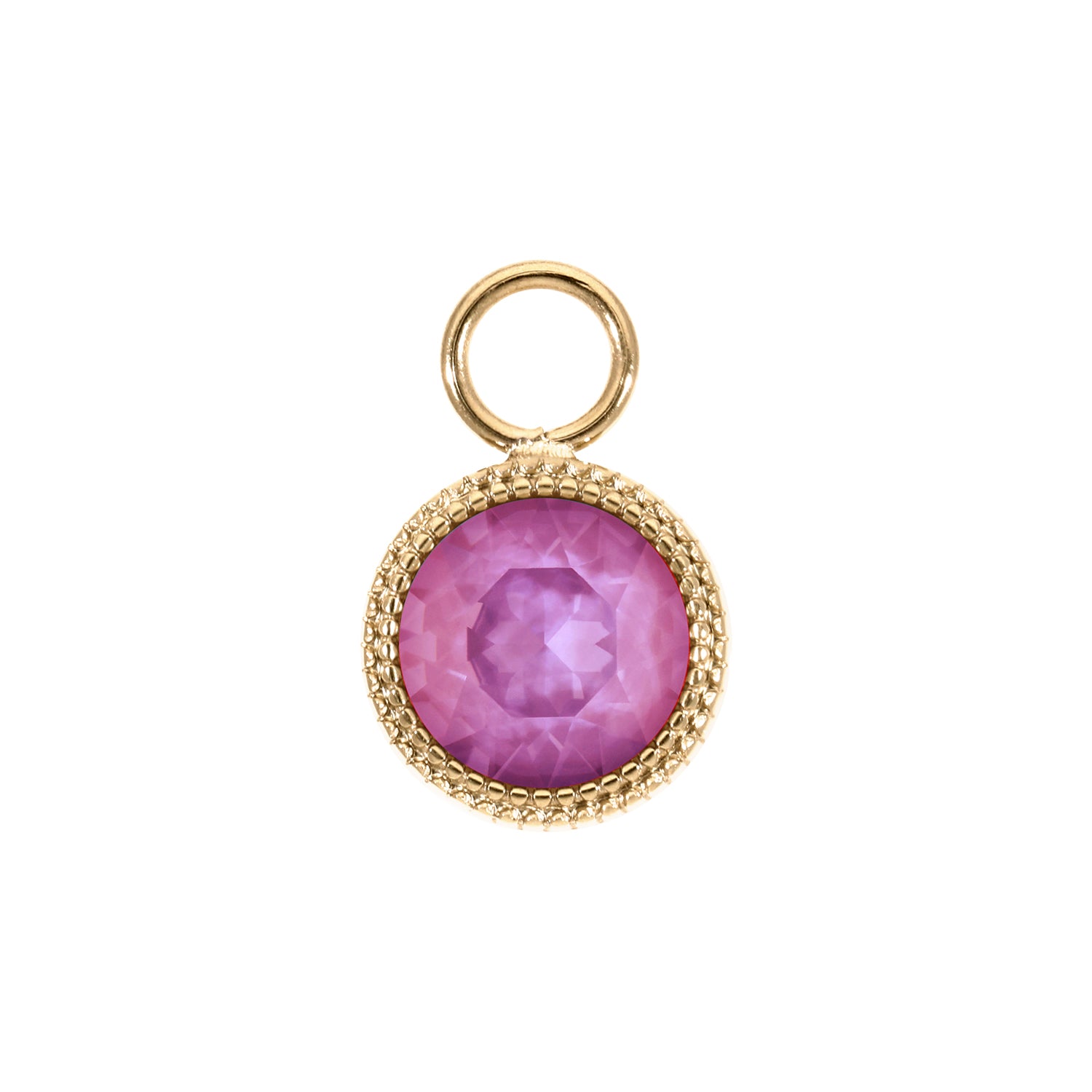 Fabero Charm 11 mm - Gold Crystal Orchid Ignite