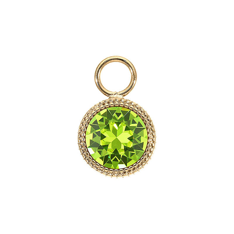 Fabero Charm 11 mm - Gold Citrus Green