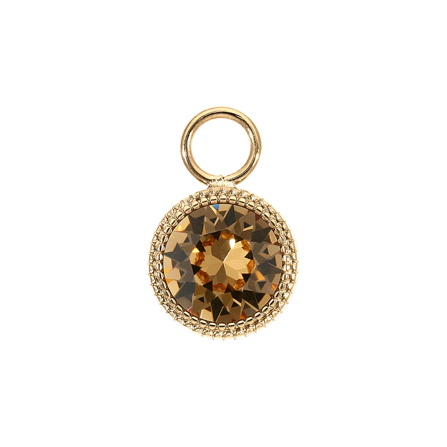 Fabero Charm 11 mm - Gold light colorado topaz