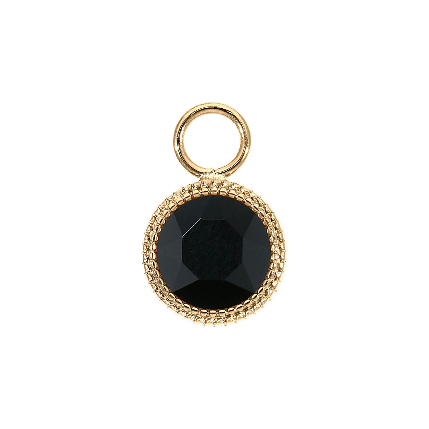 Fabero Charm 11 mm - Gold jet