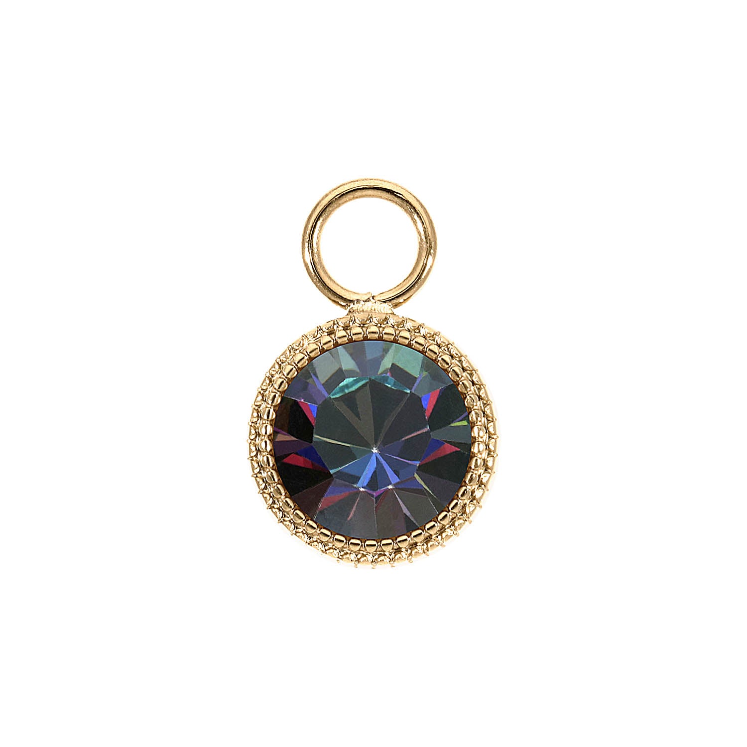 Fabero Charm 11 mm - Gold Crystal Vitrail Medium