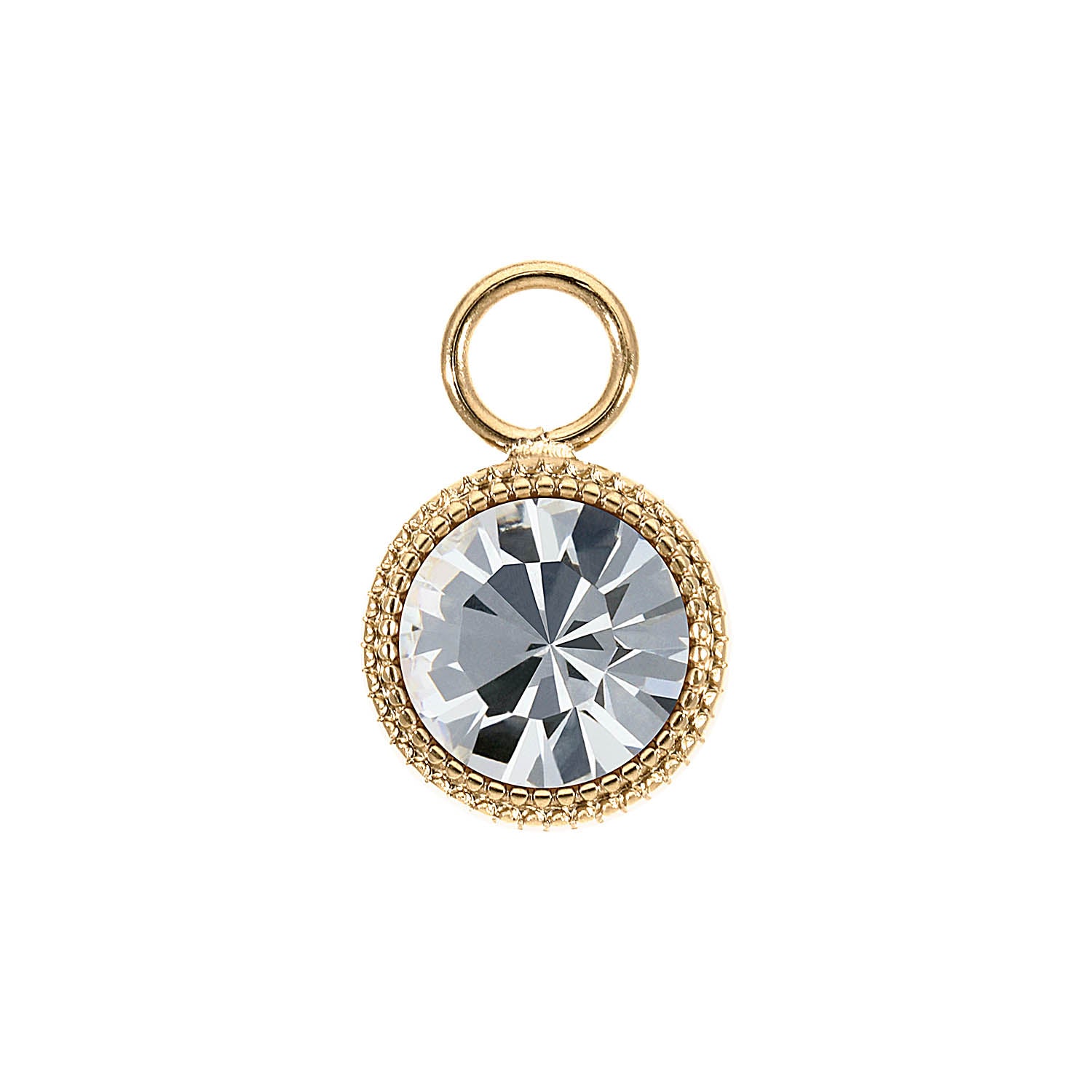 Fabero Charm 11 mm - Gold crystal