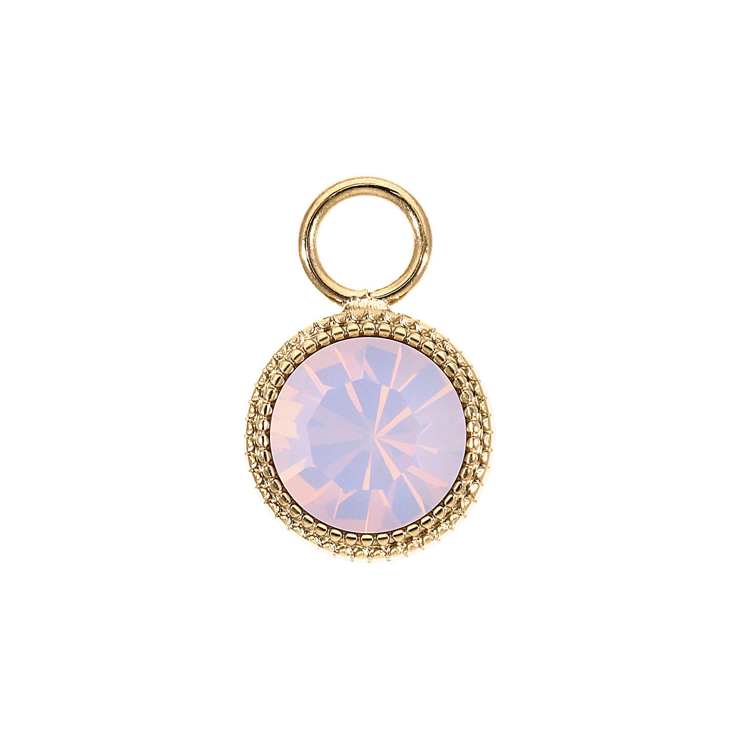 Fabero Charm 11 mm - Gold rose opal