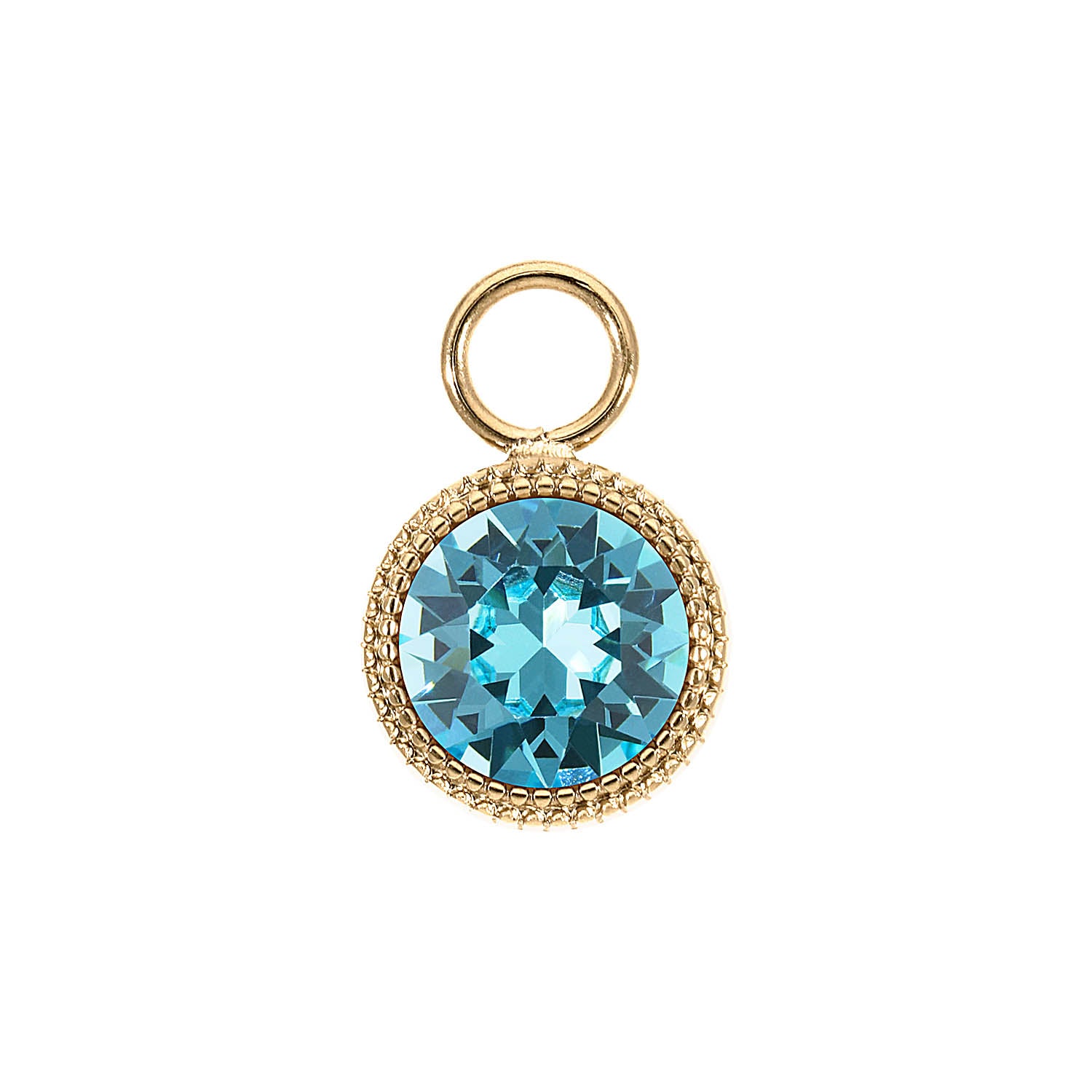 Fabero Charm 11 mm - Gold Light Turquoise