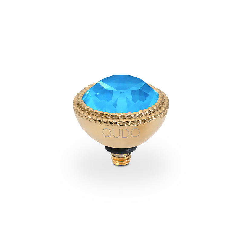 Fabero Top 11 mm - Gold Crystal Electric Blue Ignite