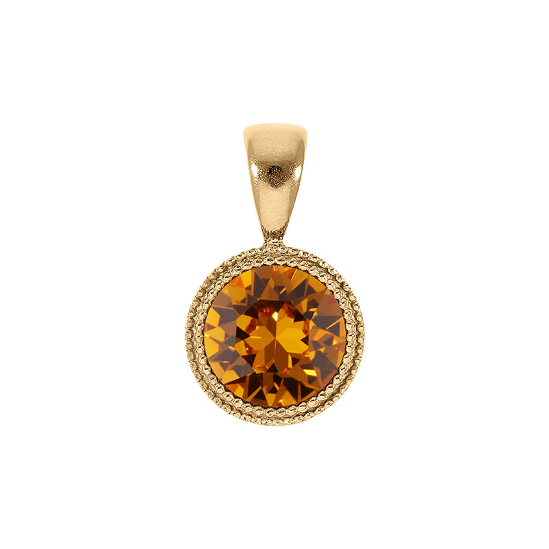 Fabero Anhänger 11 mm - Gold Topaz
