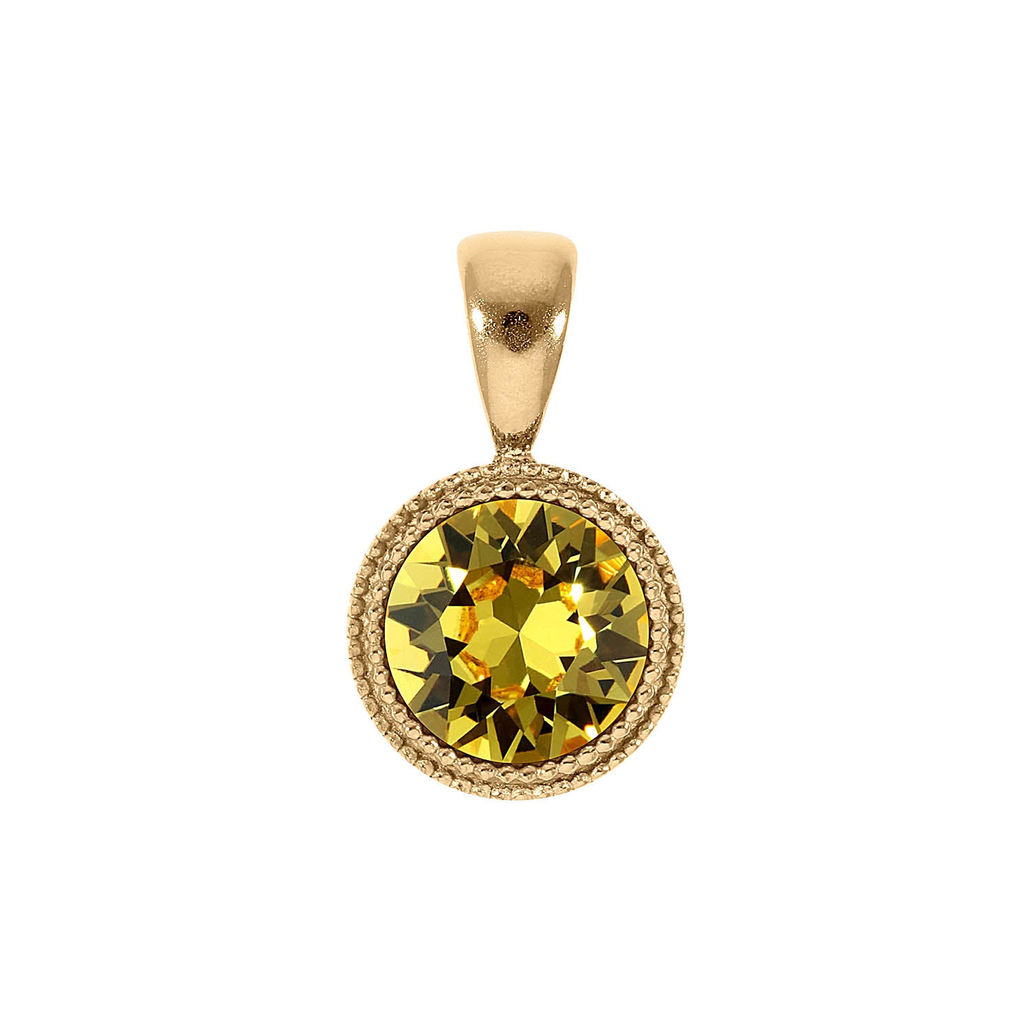Fabero Anhänger 11 mm - Gold light topaz