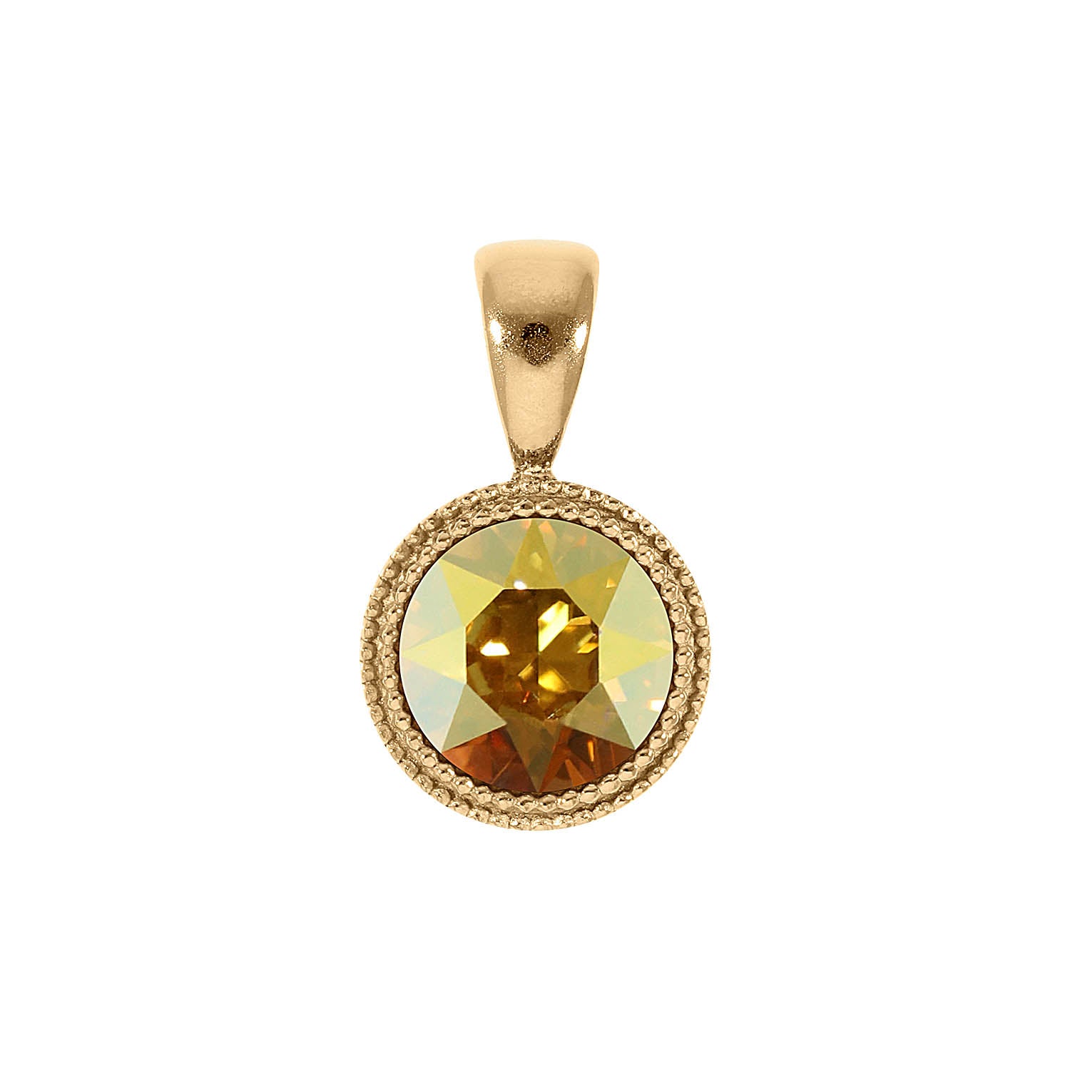 Fabero Anhänger 11 mm - Gold metallic sunshine