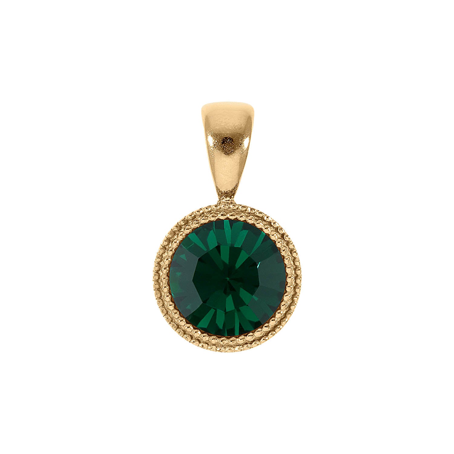 Fabero Anhänger 11 mm - Gold emerald