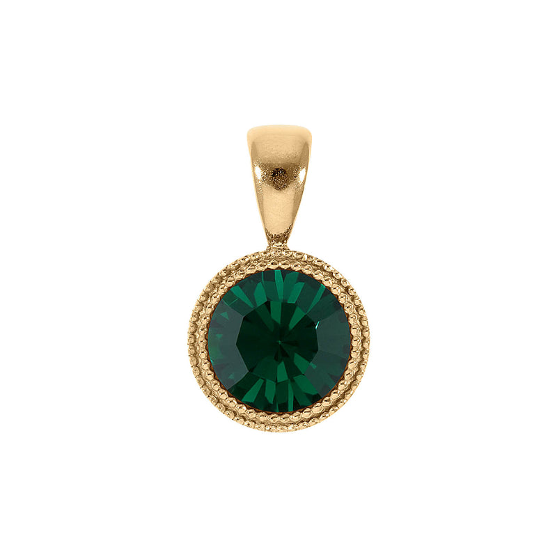 Fabero Anhänger 11 mm - Gold emerald