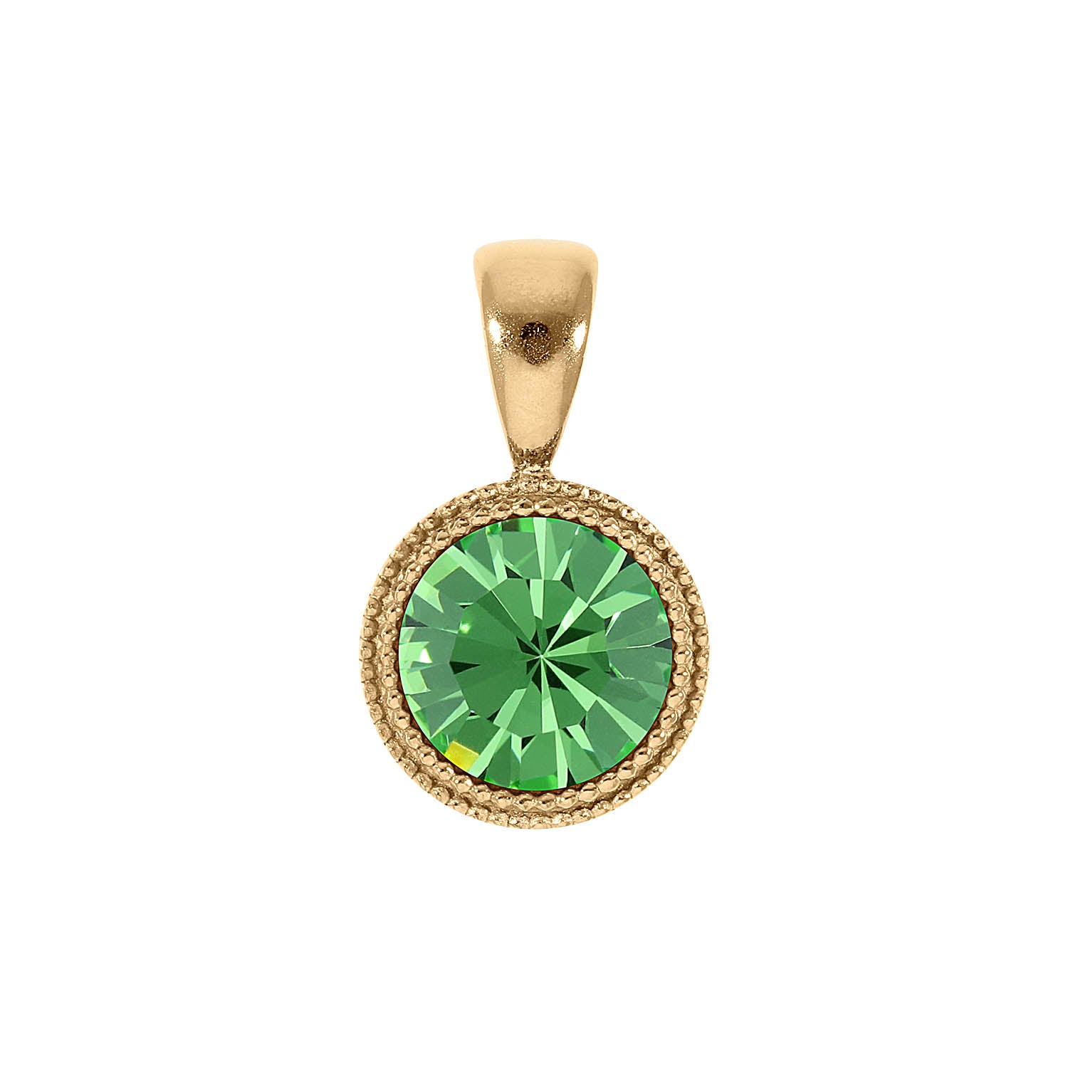 Fabero Anhänger 11 mm - Gold peridot
