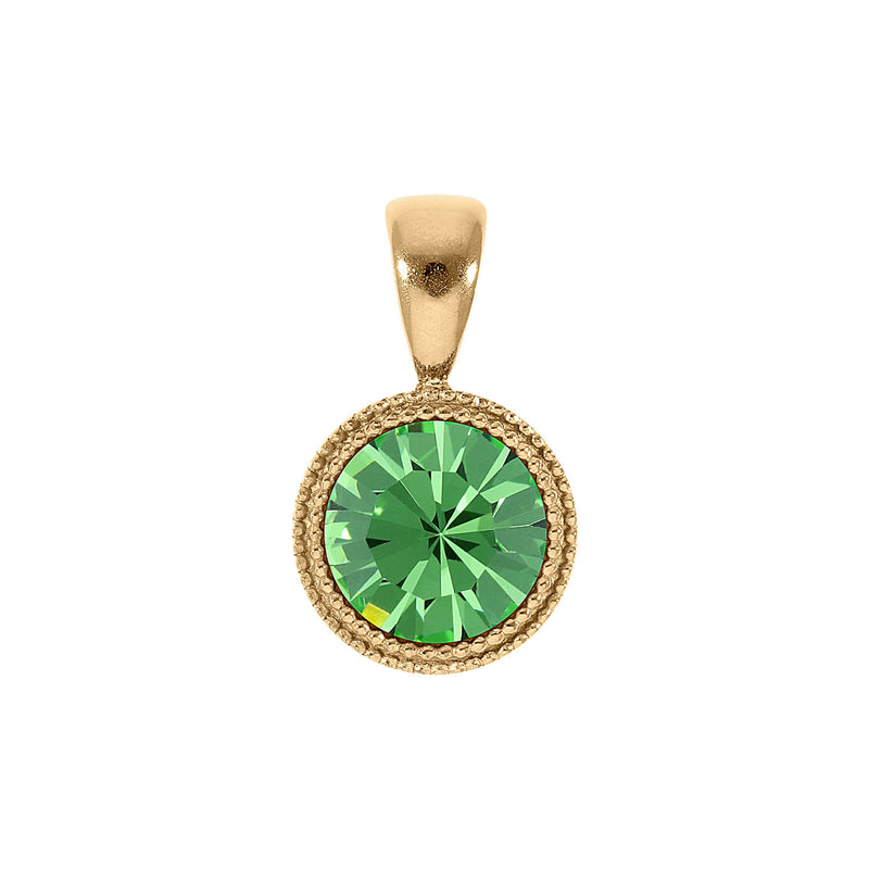 Fabero Anhänger 11 mm - Gold peridot
