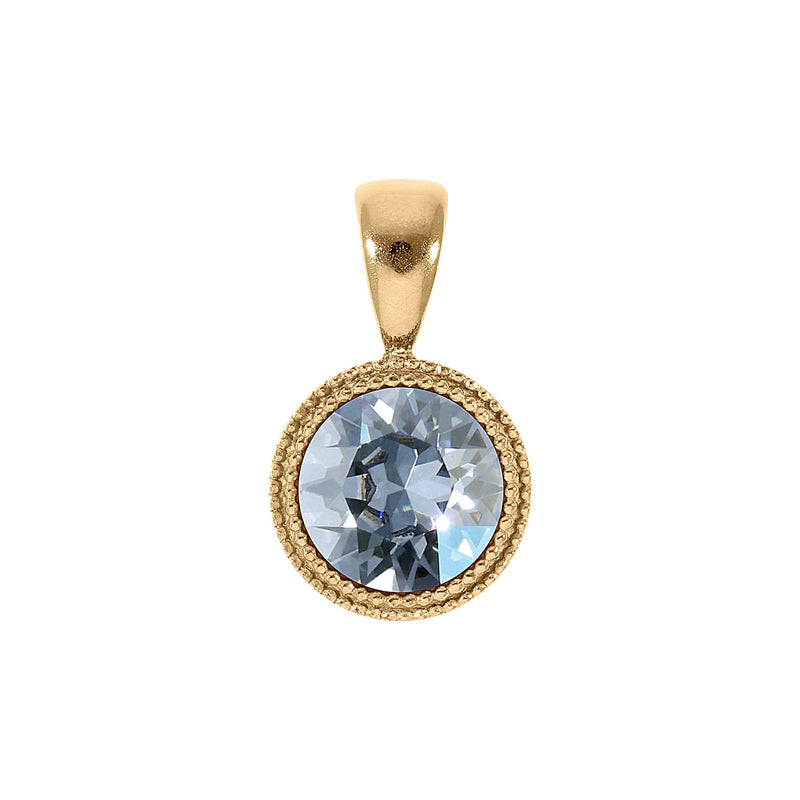 Fabero Anhänger 11 mm - Gold blue shade