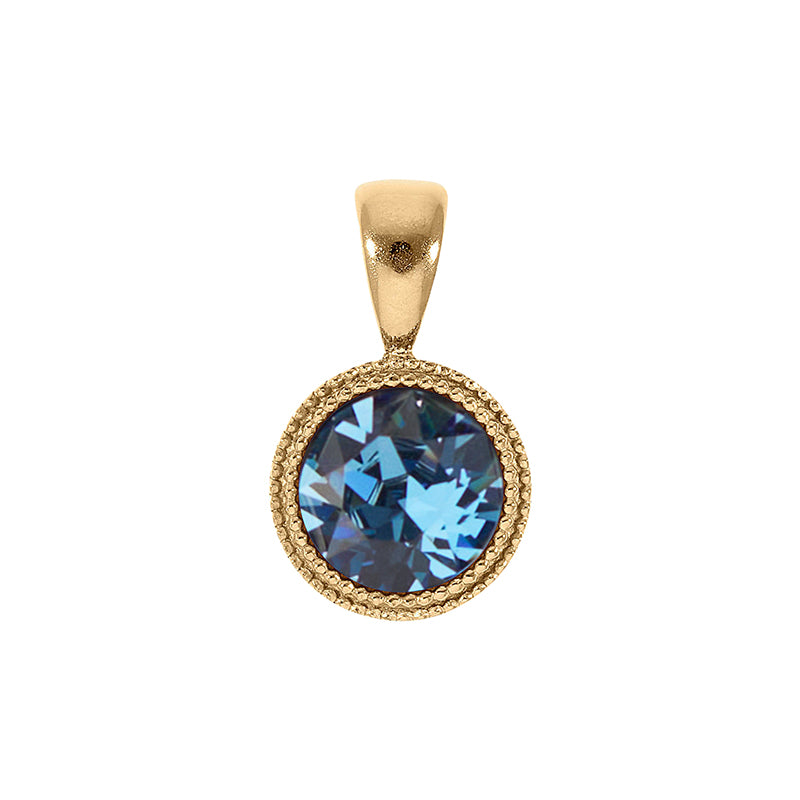Fabero Anhänger 11 mm - Gold Denim Blue