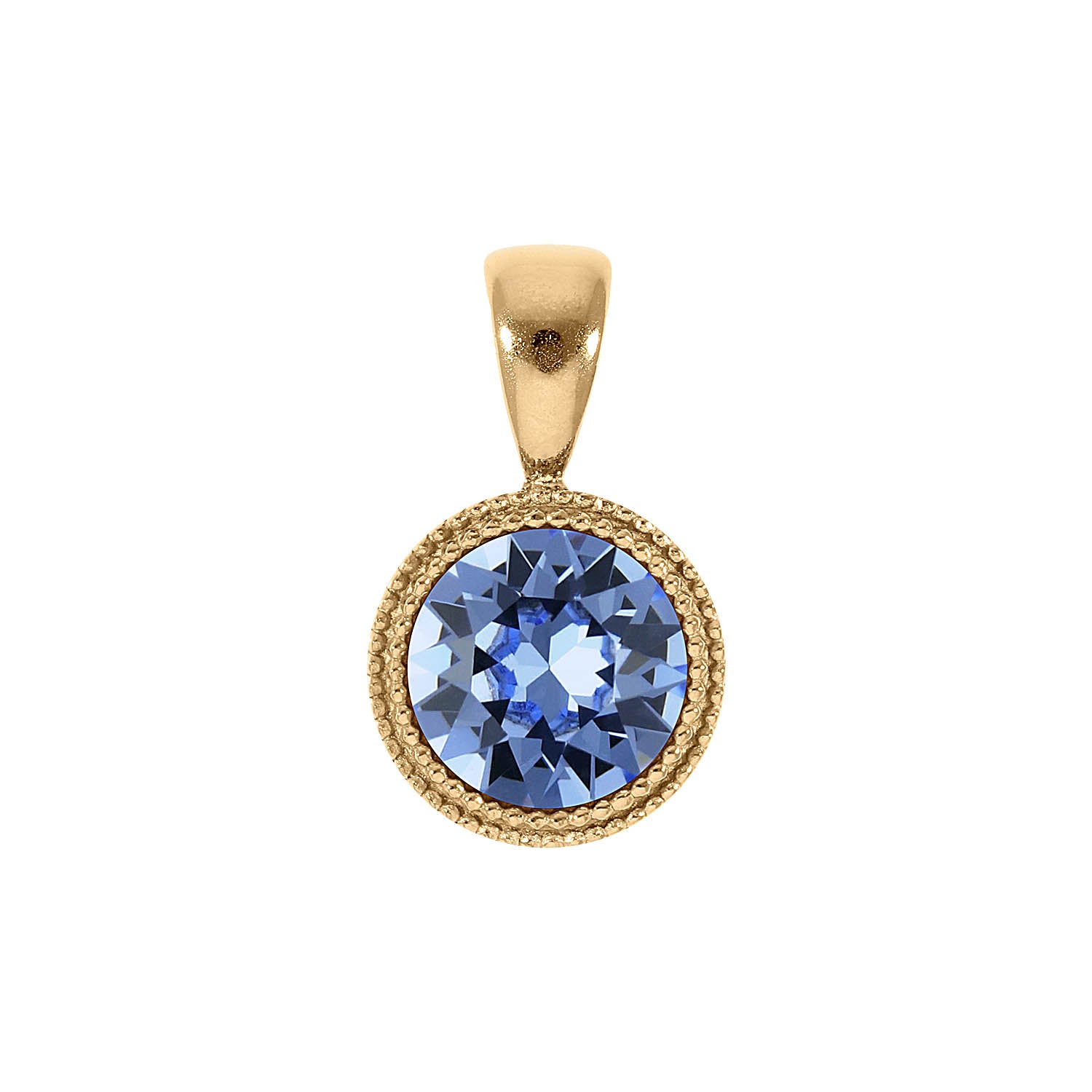 Fabero Anhänger 11 mm - Gold light sapphire