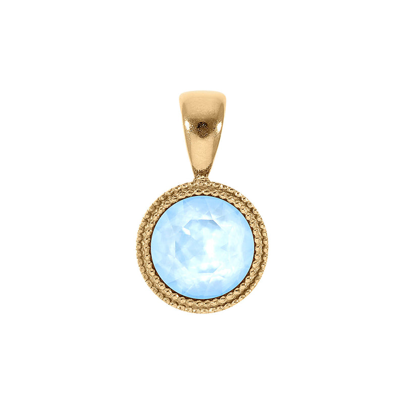 Fabero Anhänger 11 mm - Gold crystal sky ignite