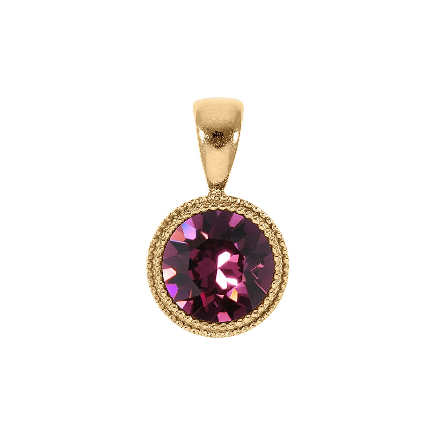 Fabero Anhänger 11 mm - Gold amethyst
