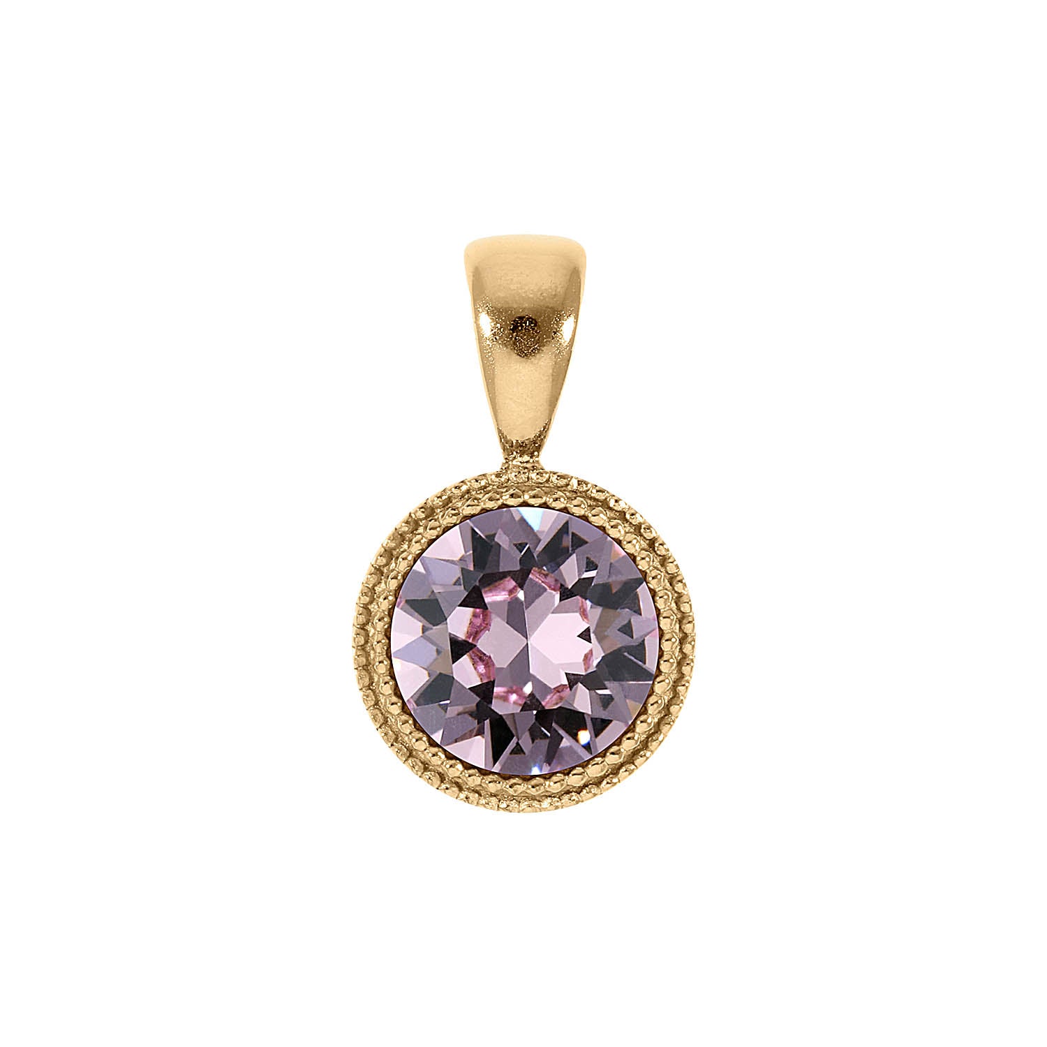 Fabero Anhänger 11 mm - Gold light amethyst
