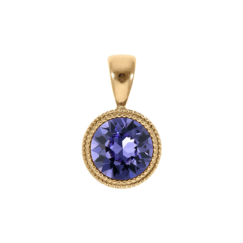 Fabero Anhänger 11 mm - Gold tanzanite