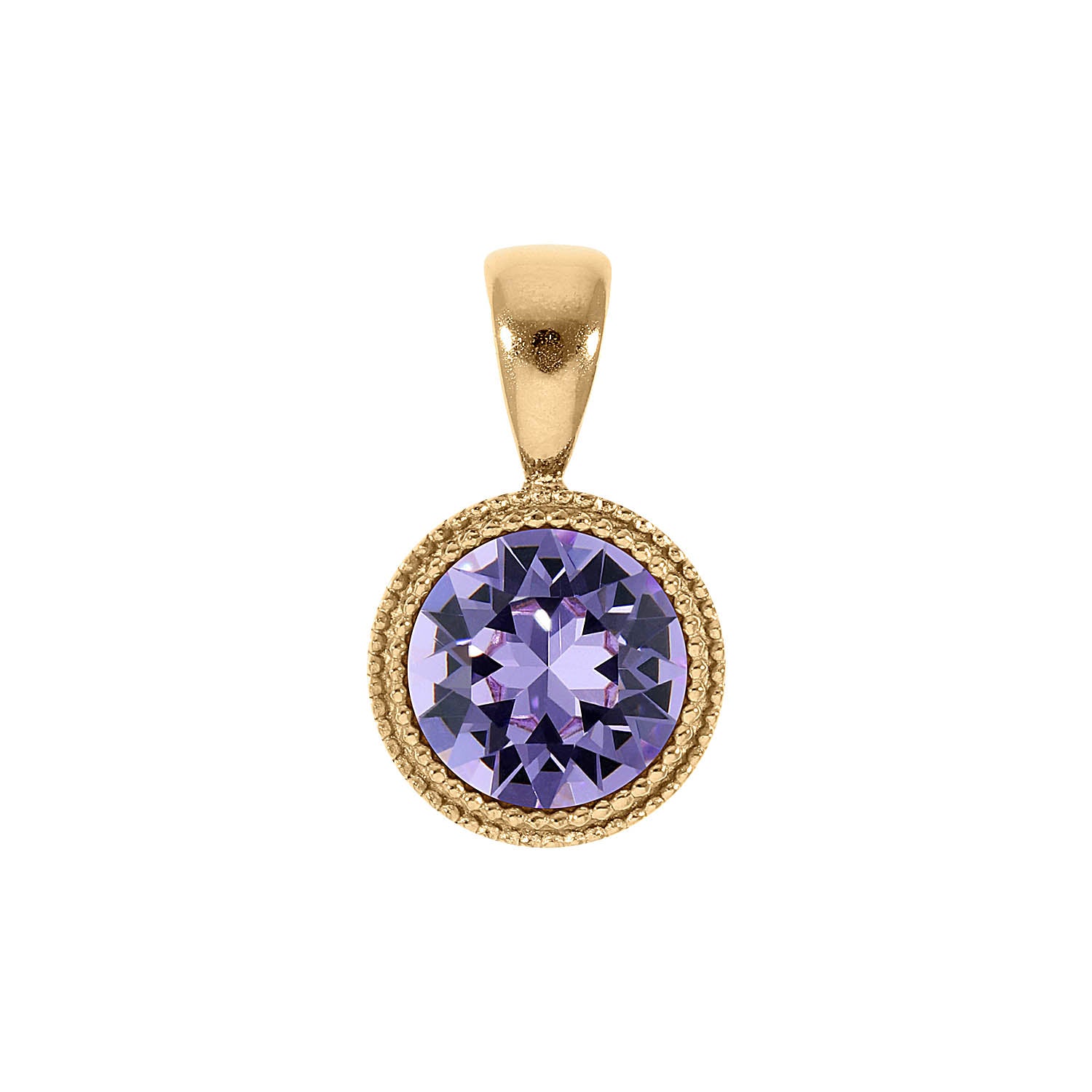 Fabero Anhänger 11 mm - Gold Violet