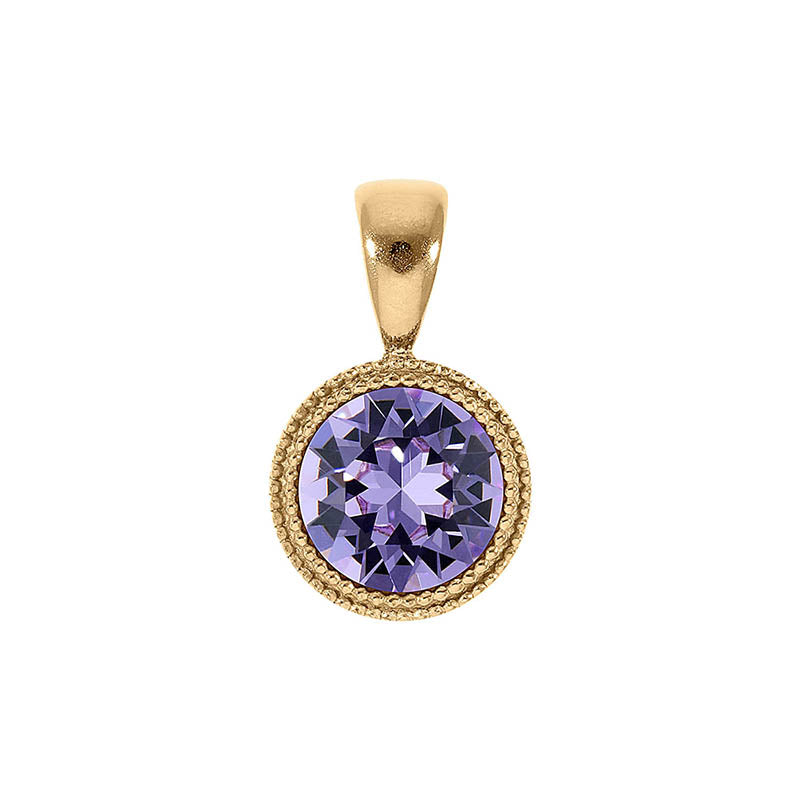 Fabero Anhänger 11 mm - Gold Violet