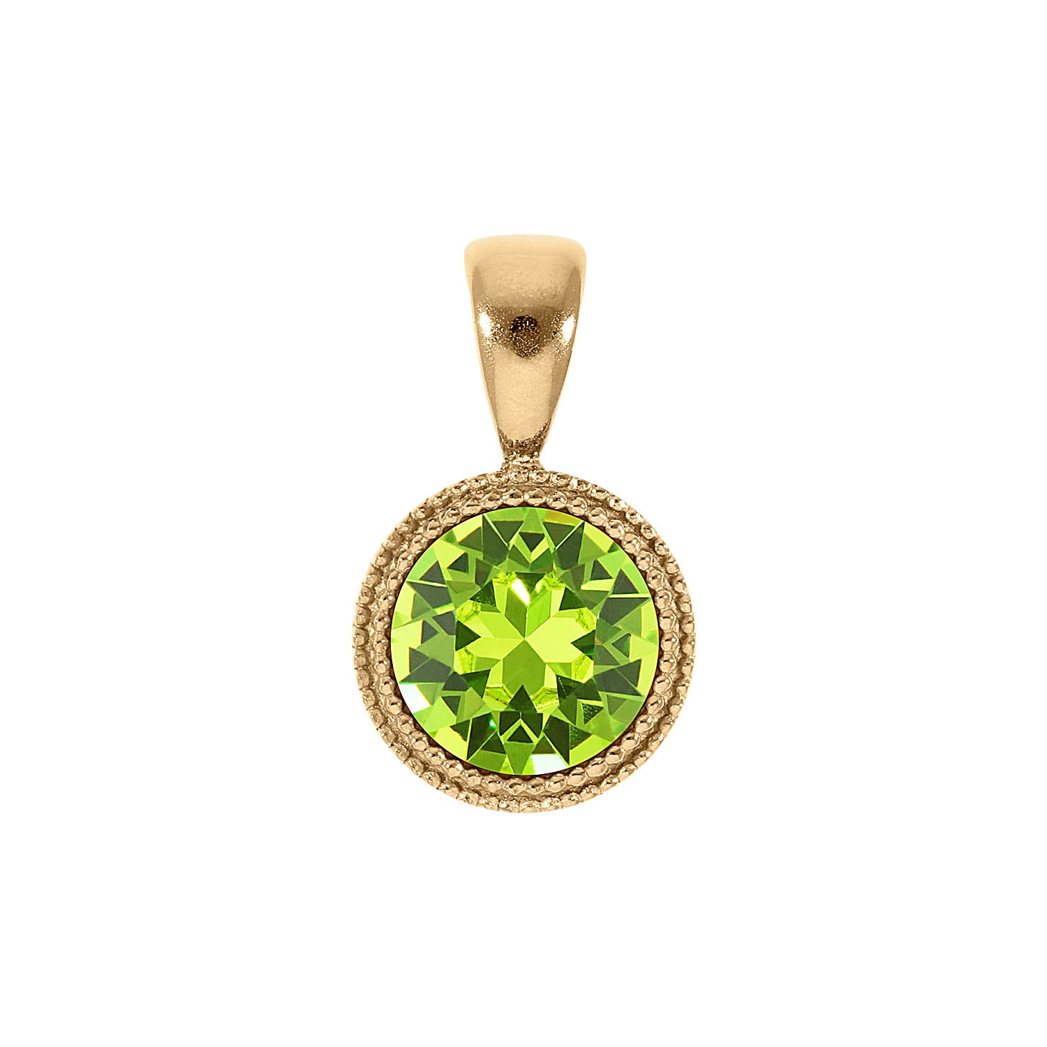 Fabero Anhänger 11 mm - Gold Citrus Green