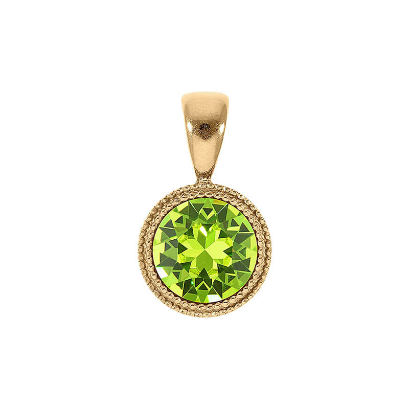 Fabero Anhänger 11 mm - Gold Citrus Green